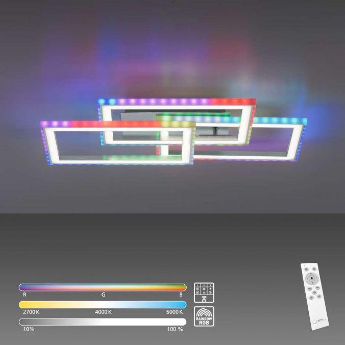 LD 14636-55 FELIX60 LED stropní svítidlo otočné, stříbrná barva, RGB Rainbow, stmívatelné RGB+2700-5000K - LEUCHTEN DIREKT / JUST LIGHT (obrázek 11)