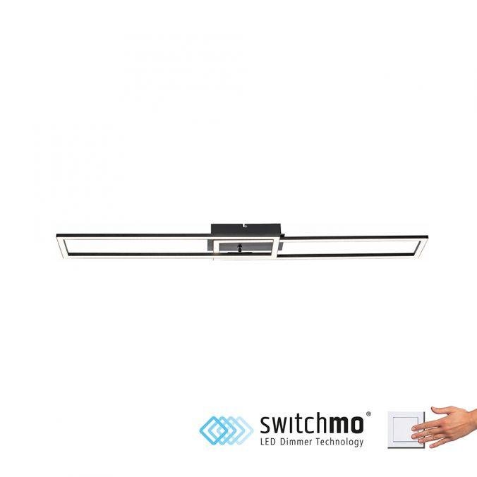 LD 14691-18 IVEN LED stropní svítidlo ploché čená teplá bílá 3 krokové stmívání 3000K - LEUCHTEN DIREKT / JUST LIGHT