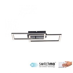 Obrázek pro produkt // IVEN LED stropní svítidlo černá Switchmo ploché krokově stmívatelné 3000K - LEUCHTEN DIREKT / JUST LIGHT