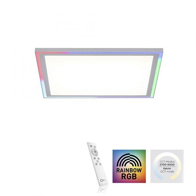 LD 14900-16 EDGING LED stropní svítidlo 40x40, bílá, ploché Rainbow RGB, dálkový ovladač RGB+2700-6000K - LEUCHTEN DIREKT / JUST LIGHT