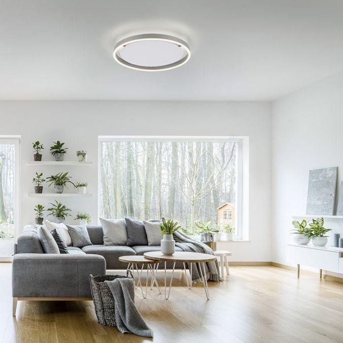 LD 15391-95 RITUS LED stropní svítidlo, hliník, kruhové, pr.40cm, stmívatelné, Switchmo, teplá bílá krokově stmívatelné 3000K - LEUCHTEN DIREKT / JUST LIGHT (obrázek 2)