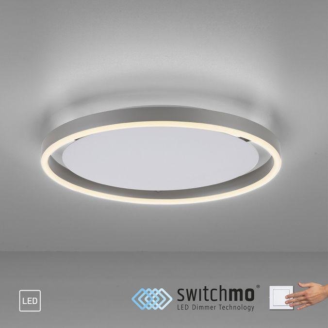LD 15391-95 RITUS LED stropní svítidlo, hliník, kruhové, pr.40cm, stmívatelné, Switchmo, teplá bílá krokově stmívatelné 3000K - LEUCHTEN DIREKT / JUST LIGHT (obrázek 9)
