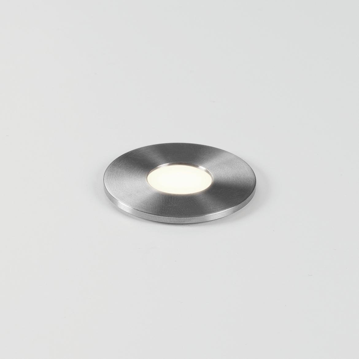 AST 1201005 Zemní svítidlo Terra Round 28 LED 1W 3000K kartáč. ocel - ASTRO Lighting