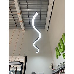 Obrázek pro produkt Závěsné svítidlo BELO (sestava VLNA) bronz 52W 4000K 3m direct/indirect DALI - Archilight

