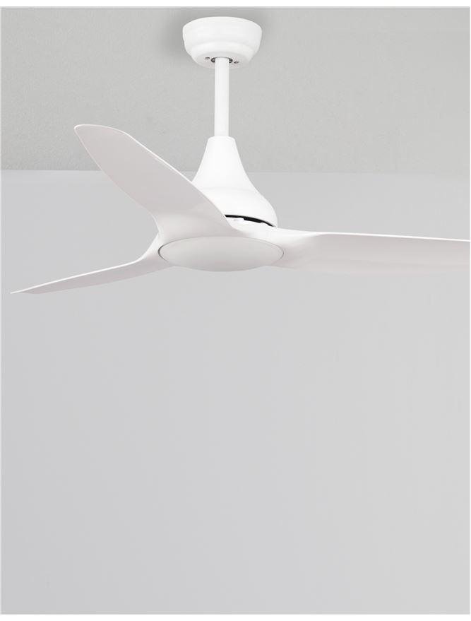NV 5267301 Stropní ventilátor se světlem SAMOA tělo z oceli matná bílá a sklo 3ABS LED 18W 3000K - NOVA LUCE (obrázek 3)