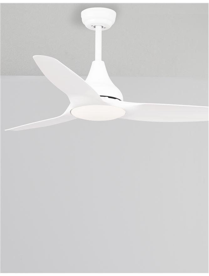 NV 5267301 Stropní ventilátor se světlem SAMOA tělo z oceli matná bílá a sklo 3ABS LED 18W 3000K - NOVA LUCE (obrázek 4)
