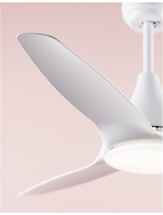 NV 5267301 Stropní ventilátor se světlem SAMOA tělo z oceli matná bílá a sklo 3ABS LED 18W 3000K - NOVA LUCE (obrázek 5)