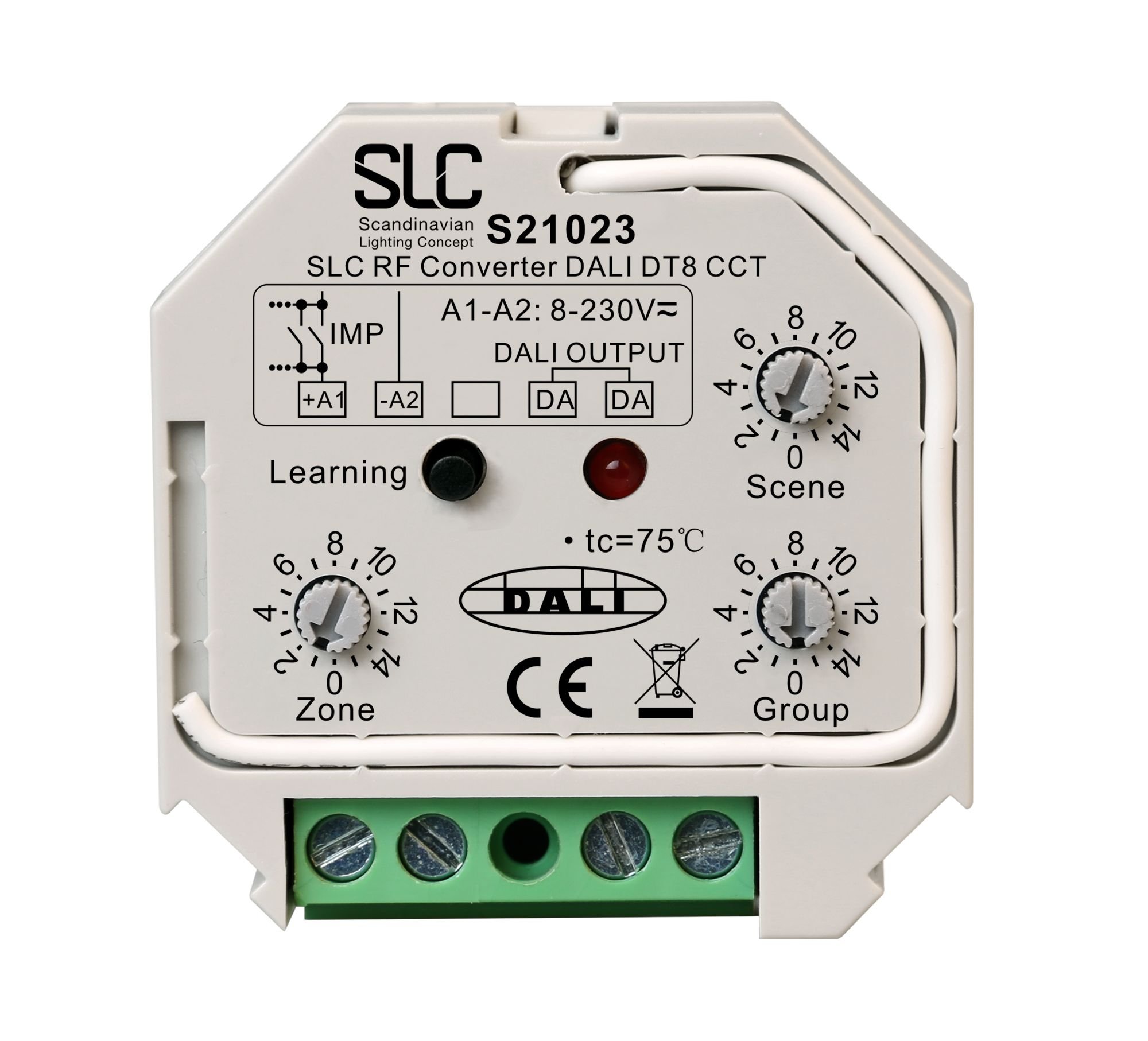 SLC S21023 SLC RF/AC-PushDim to DALI DT8 TW Converter - TLG