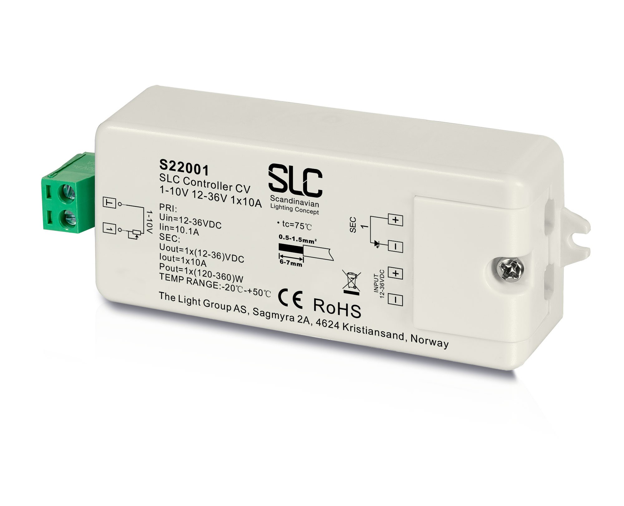 SLC S22001 SLC 1-10V Controller CV 1x10A 12-36V - TLG