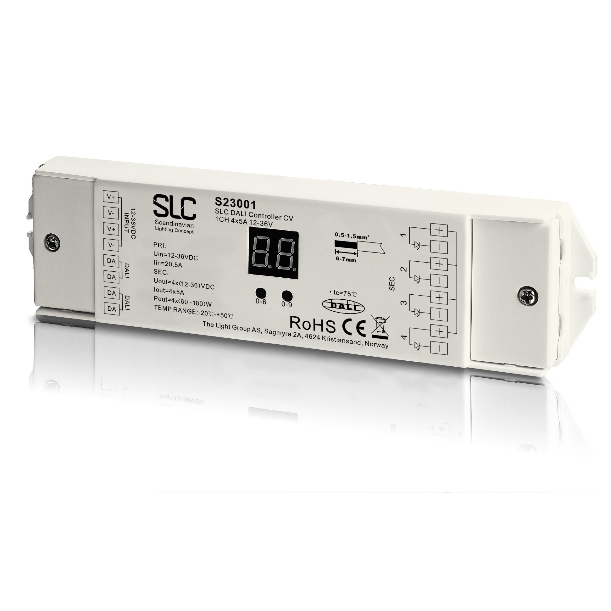 SLC S23001 SLC DALI DT6 Controller CV 4x5A 12-36V - TLG