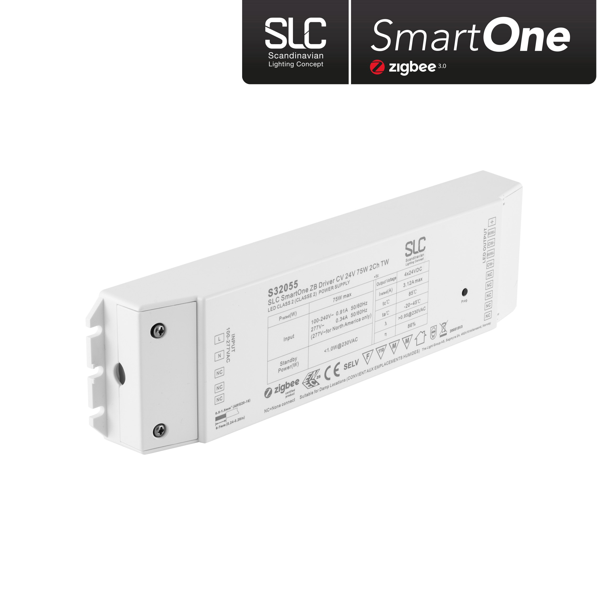 SLC S32055 SLC SmartOne Power Supply CV 24V 75W TW Zigbee - TLG