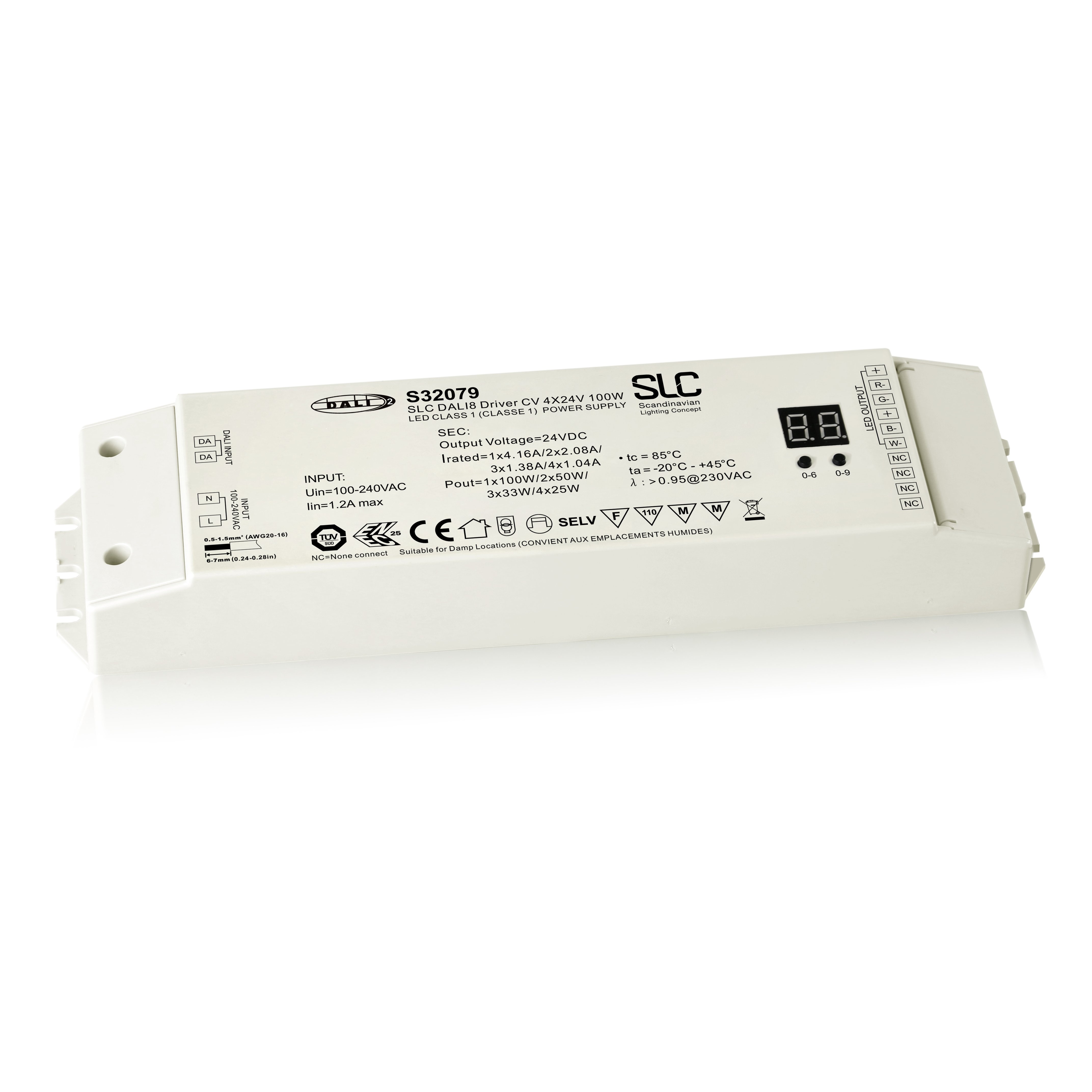 SLC S32079 SLC Power Supply CV 24V 100W DALI DT8 RGBW - TLG