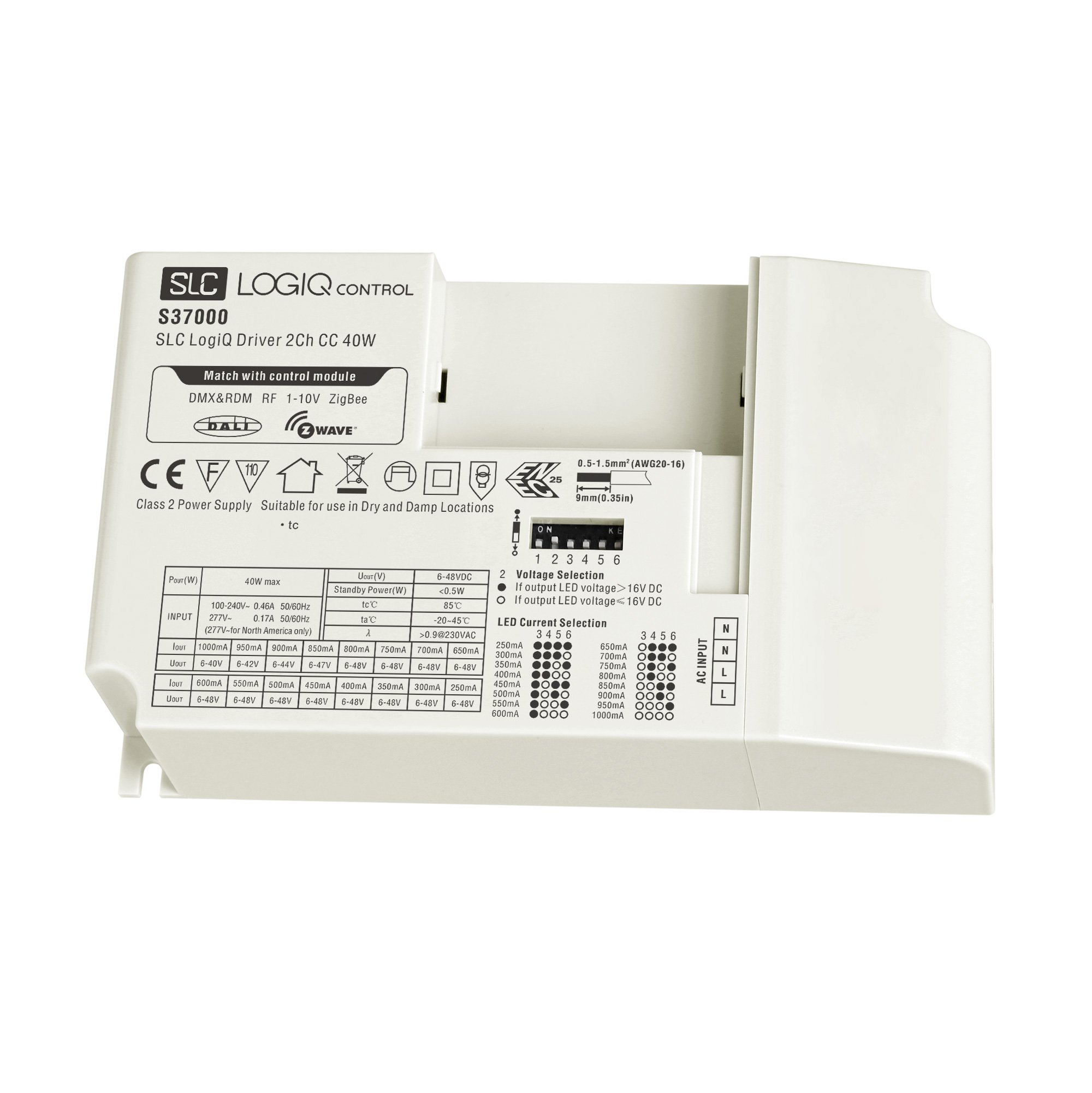 SLC S37000 SLC LogiQ LED Driver CC Multi 40W 2CH - TLG