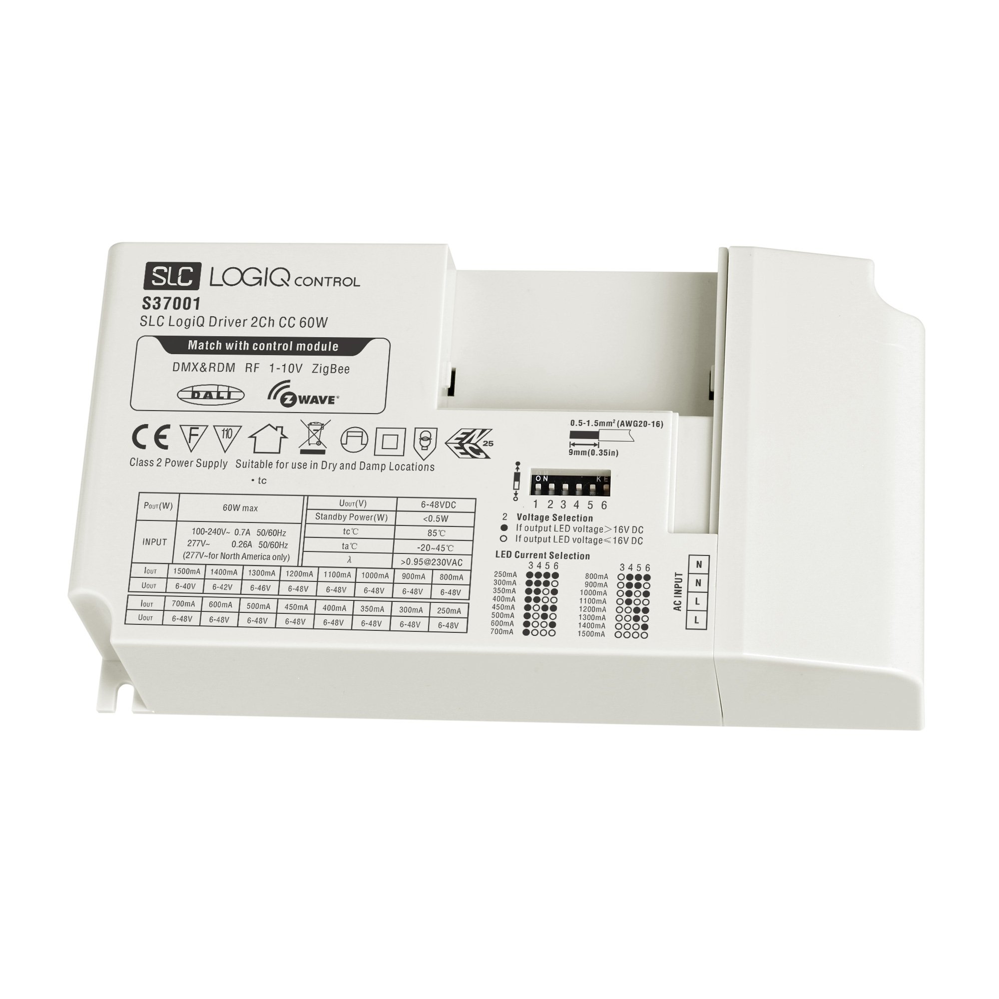 SLC S37001 SLC LogiQ LED Driver CC Multi 60W 2CH - TLG