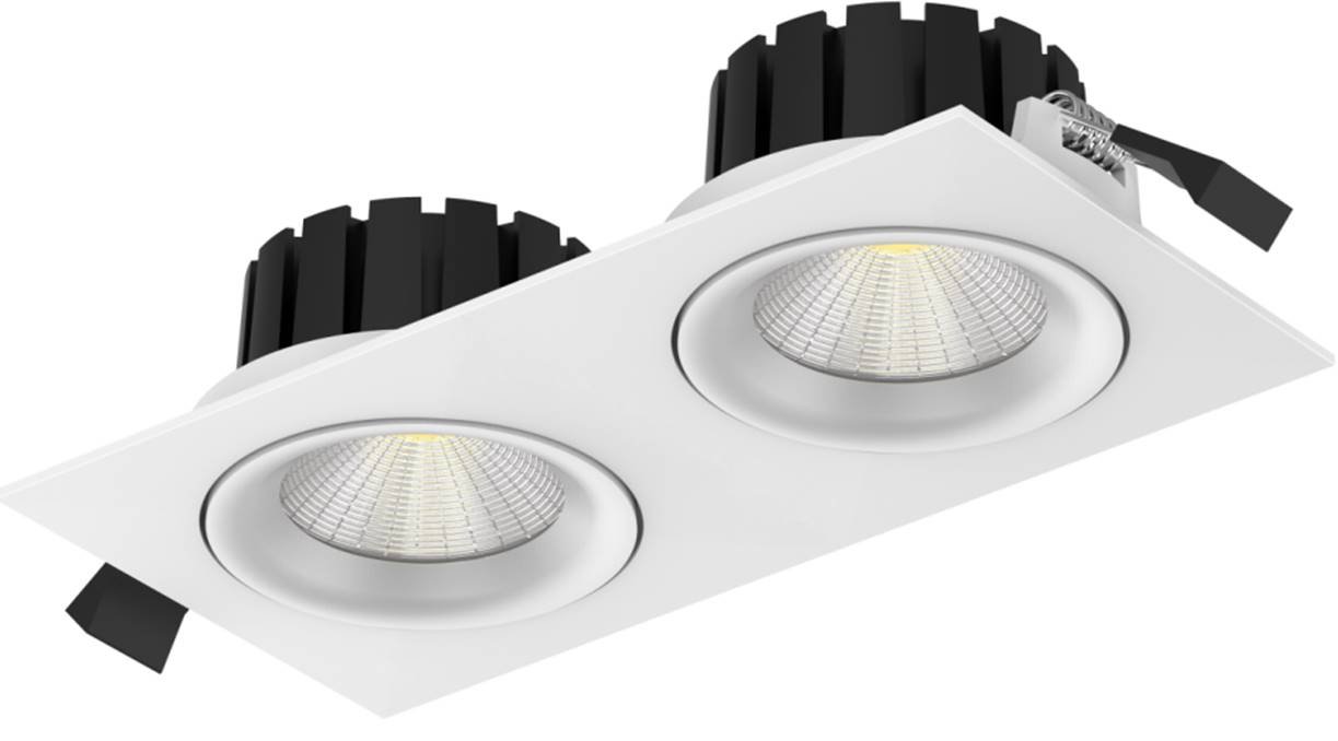 Levně SLC SLC1244 Svítidlo SLC DL04 SQUARE X2 R83X2 WH TED 927 IP54 36° - TLG
