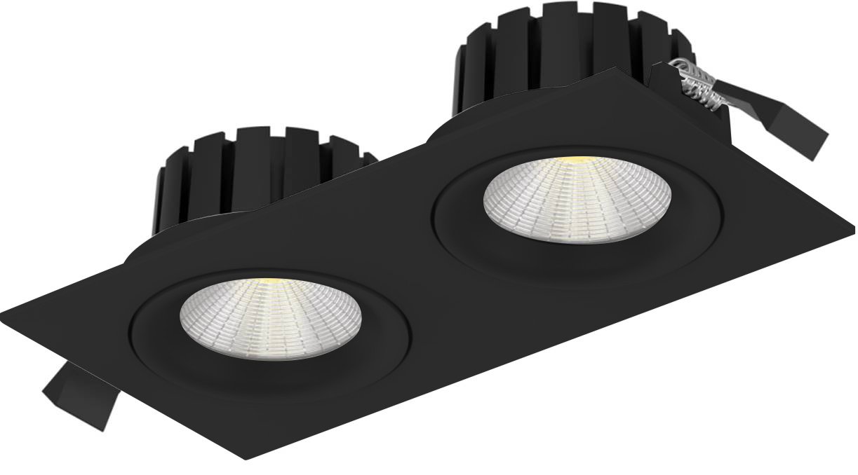 SLC SLC1245 Svítidlo SLC DL04 SQUARE X2 R83X2 BL TED 927 IP54 36° - TLG