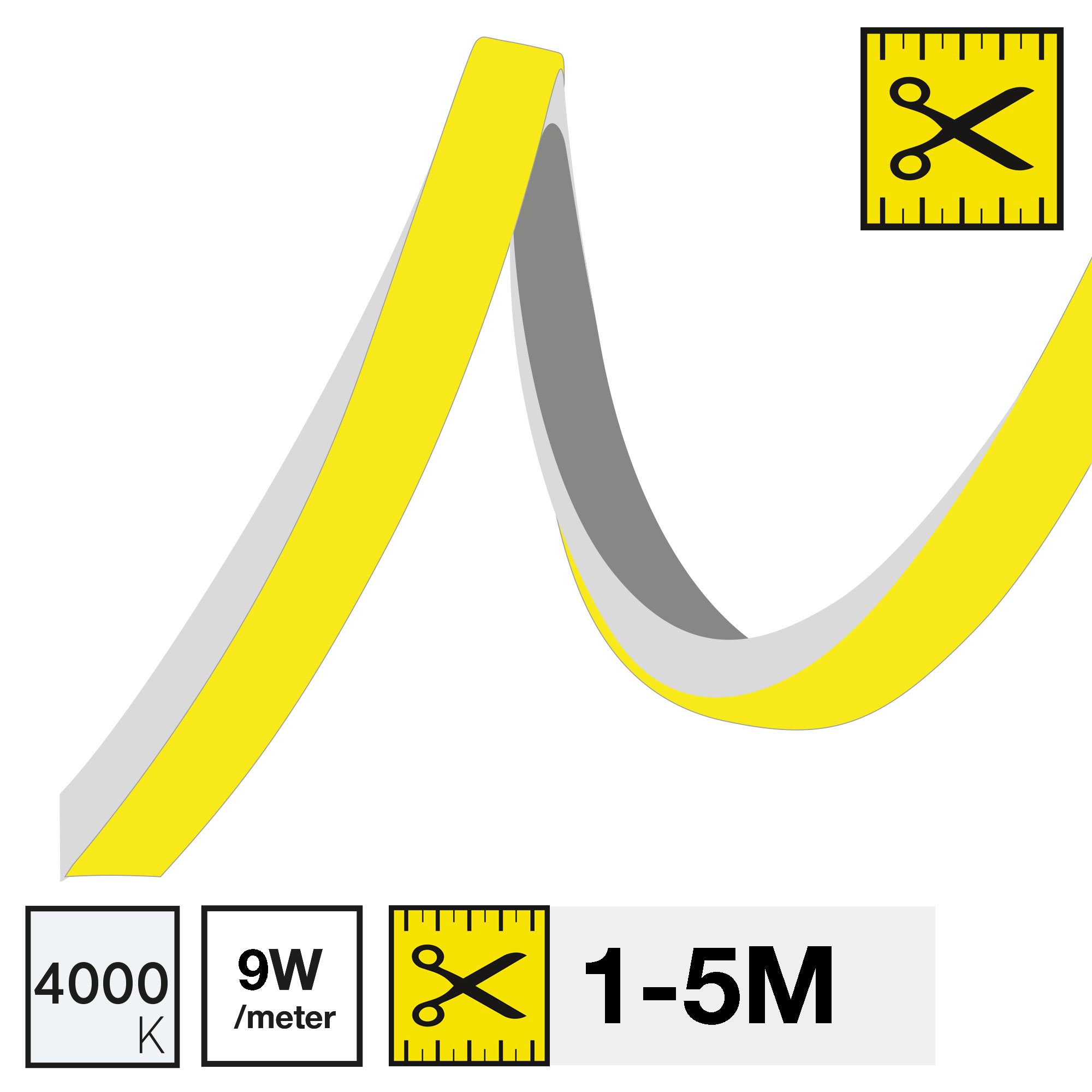 SLC SM16003 LED pásek SLC NEON FULL FLEX 4000K 9W 450LM 1-5M IP67 - TLG