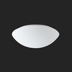 Obrázek pro produkt AURA 10 IP stropní/nástěnné skleněné svítidlo bílá IP65 3000 K 20W LED nouzové kombinované 3 h (původní kód OS 70382) - OSMONT