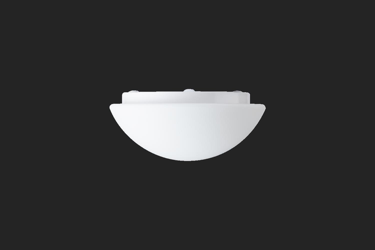 OS AUR71003 AURA 2 stropní/nástěnné skleněné svítidlo bílá IP43 3000 K 11W LED nouzové kombinované 3 h (původní kód OS 71003) - OSMONT (obrázek 3)