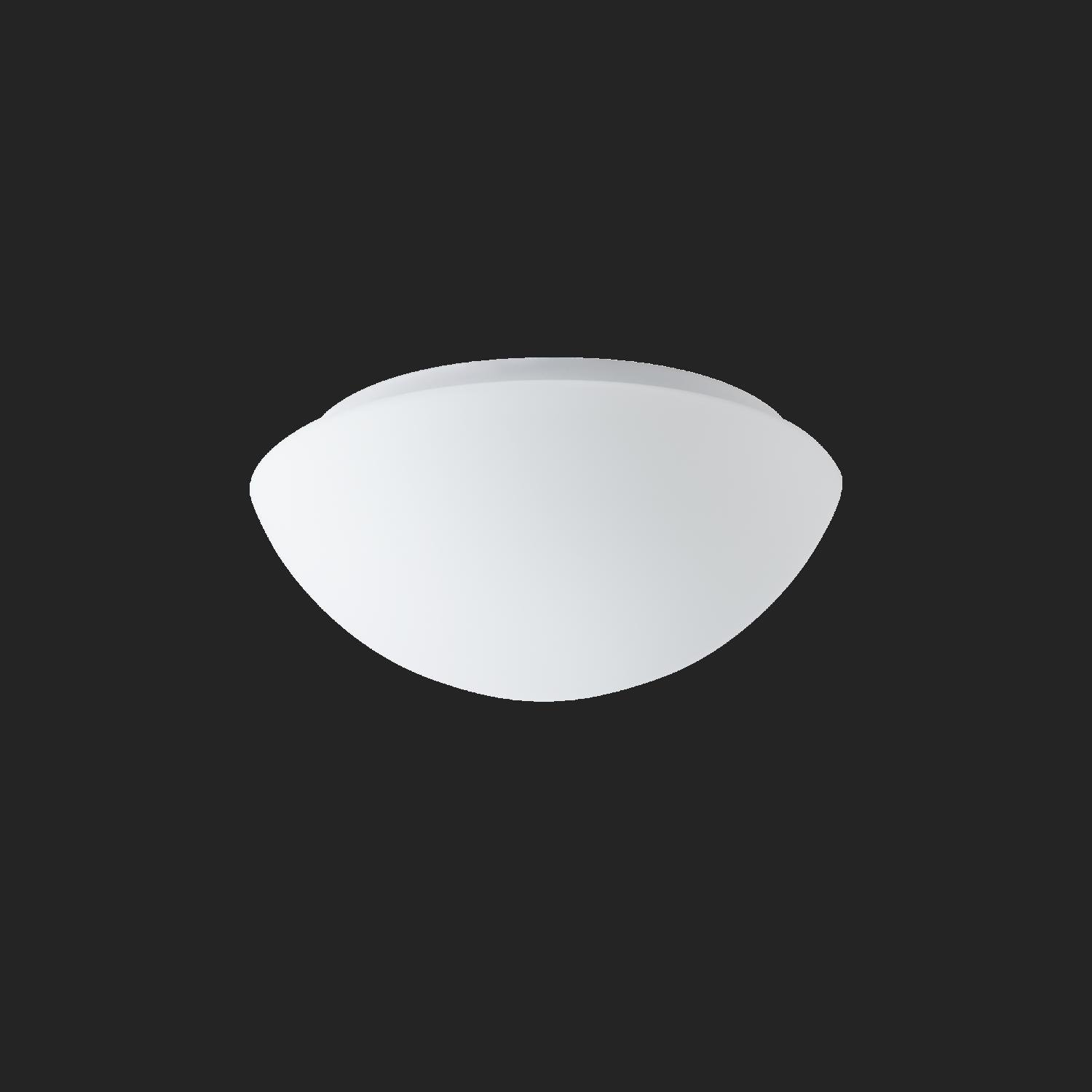 OS AUR59508 AURA 2 stropní/nástěnné skleněné svítidlo bílá IP43 4000 K 15W LED nouzové kombinované 3 h (původní kód OS 59508) - OSMONT