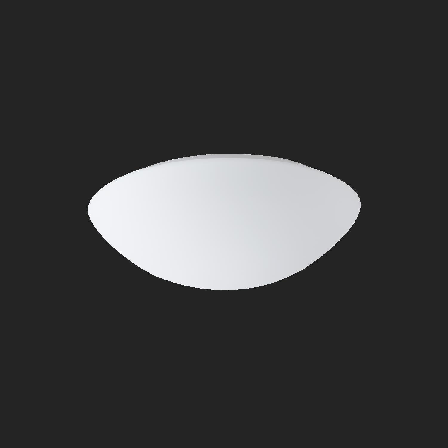 OS AUR59519 AURA 3 stropní/nástěnné skleněné svítidlo bílá IP43 4000 K 19W LED nouzové kombinované 3 h (původní kód OS 59519) - OSMONT