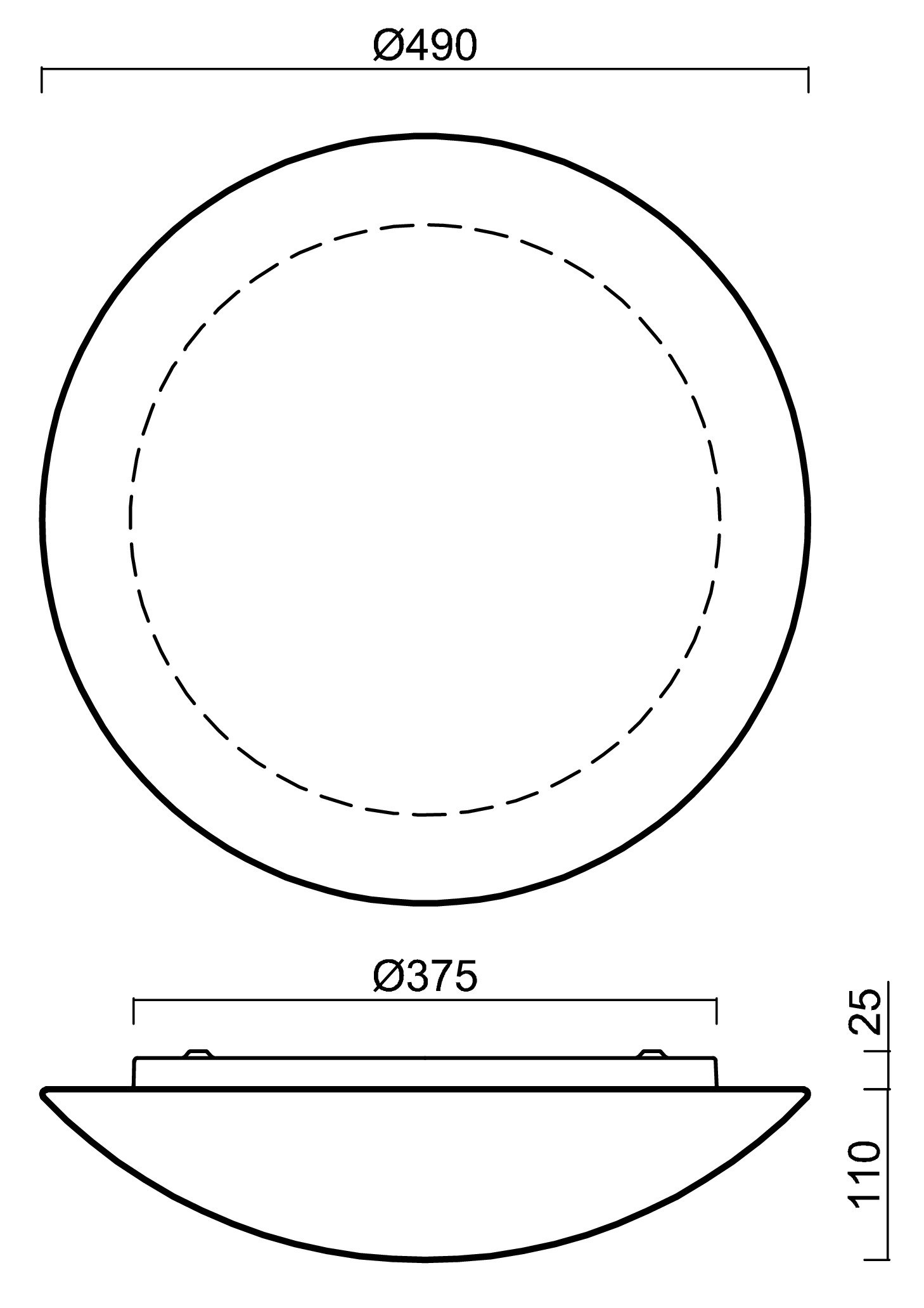 OS AUR59035 AURA 5 stropní/nástěnné skleněné svítidlo bílá IP43 3000 K 24W LED HF - OSMONT (obrázek 4)