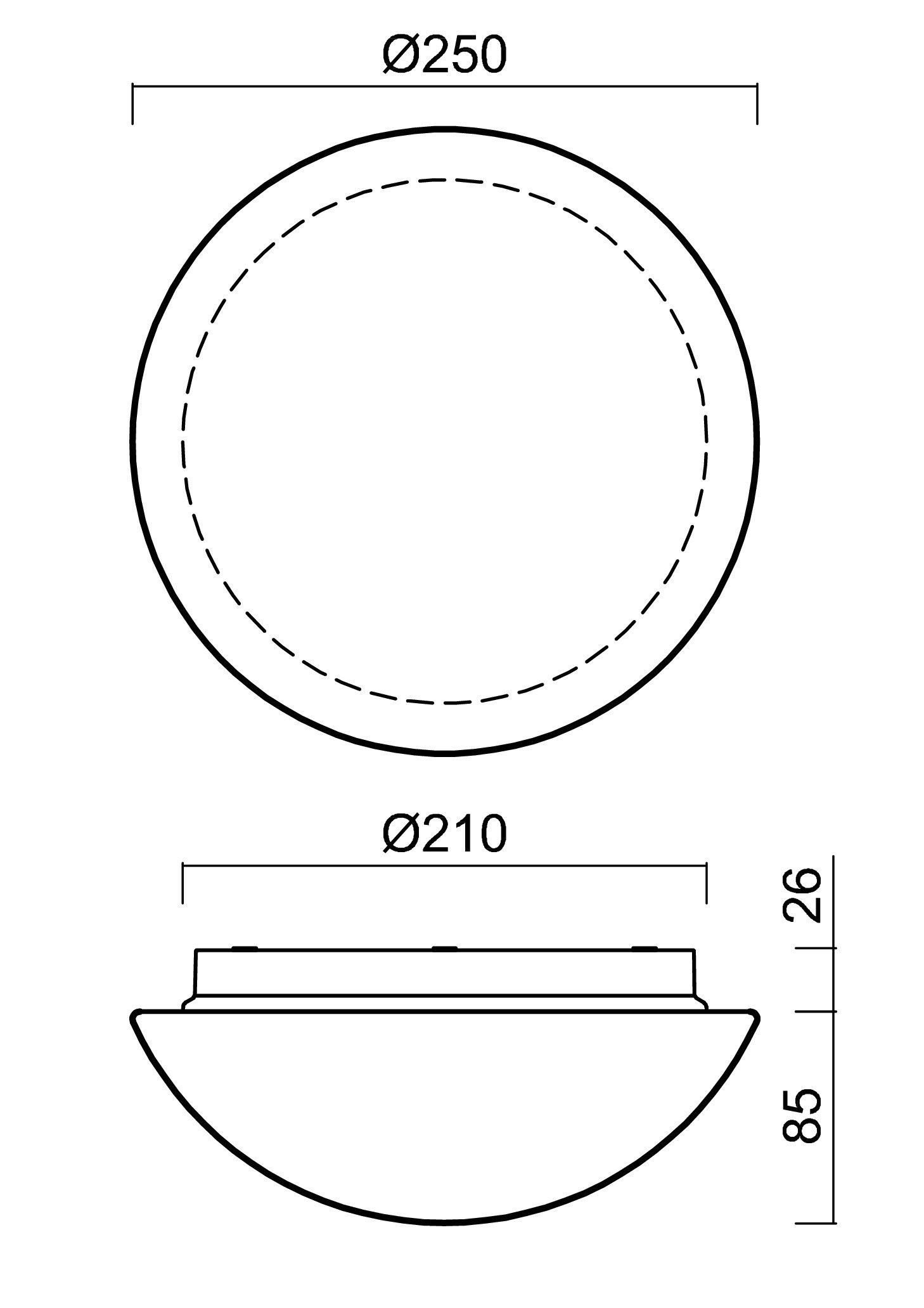 OS AUR71135 AURA 7 IP stropní/nástěnné skleněné svítidlo bílá IP65 7W E27 - OSMONT (obrázek 4)