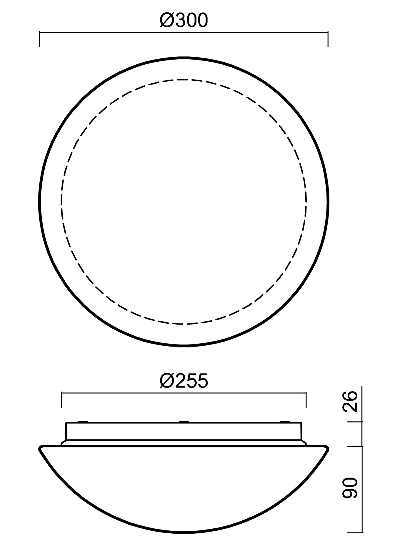 OS AUR70368 AURA 8 IP stropní/nástěnné skleněné svítidlo bílá IP65 3000 K 13W LED HF - OSMONT (obrázek 4)