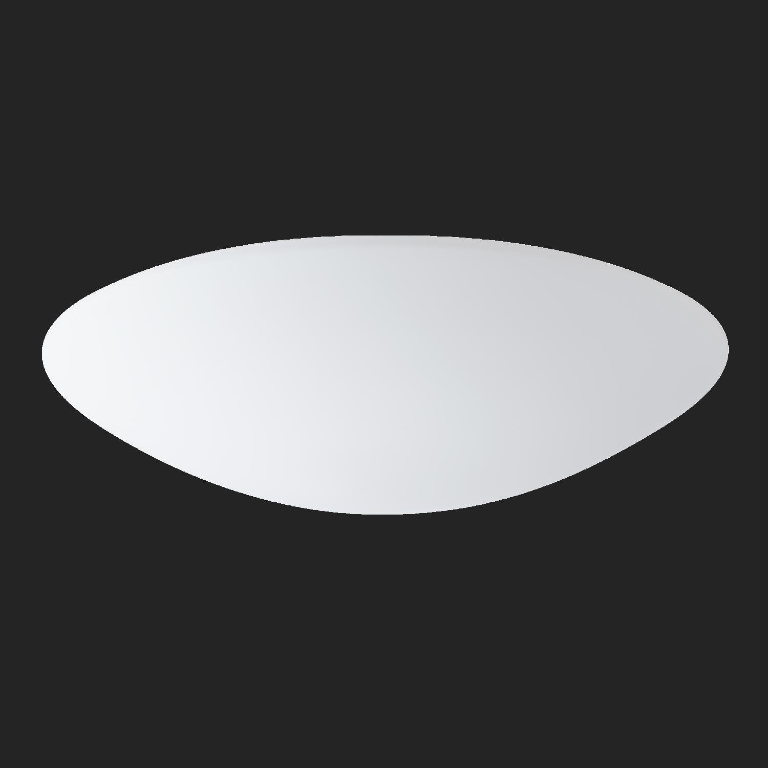 OS AUR59247 AURA 9 stropní/nástěnné skleněné svítidlo bílá IP43 3000 K 35W LED nouzové kombinované 3 h (původní kód OS 59247) - OSMONT