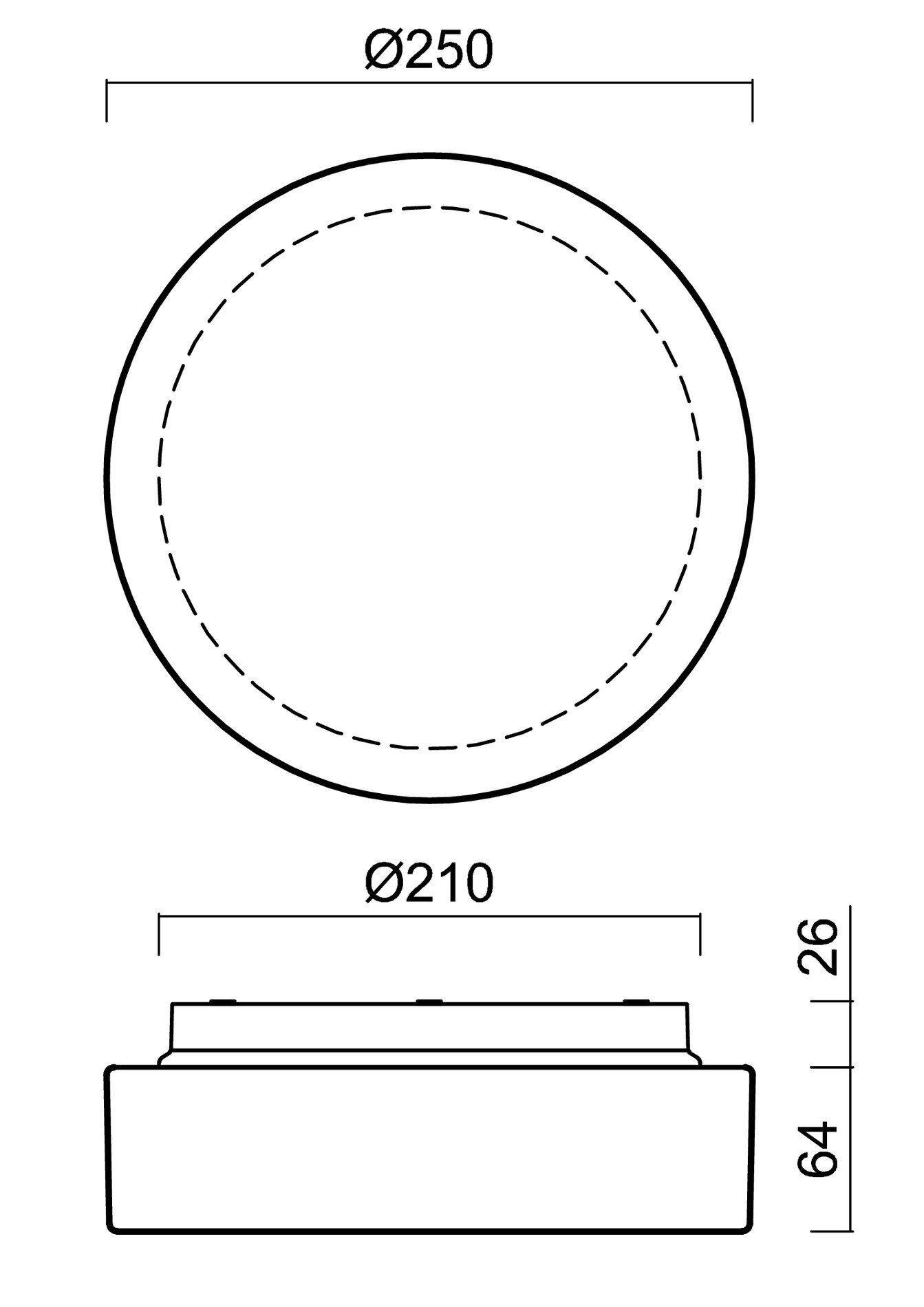 OS ELS70890 ELSA 1 IP stropní/nástěnné skleněné svítidlo bílá IP65 4000 K 10W LED DALI (původní kód OS 70890) - OSMONT (obrázek 4)