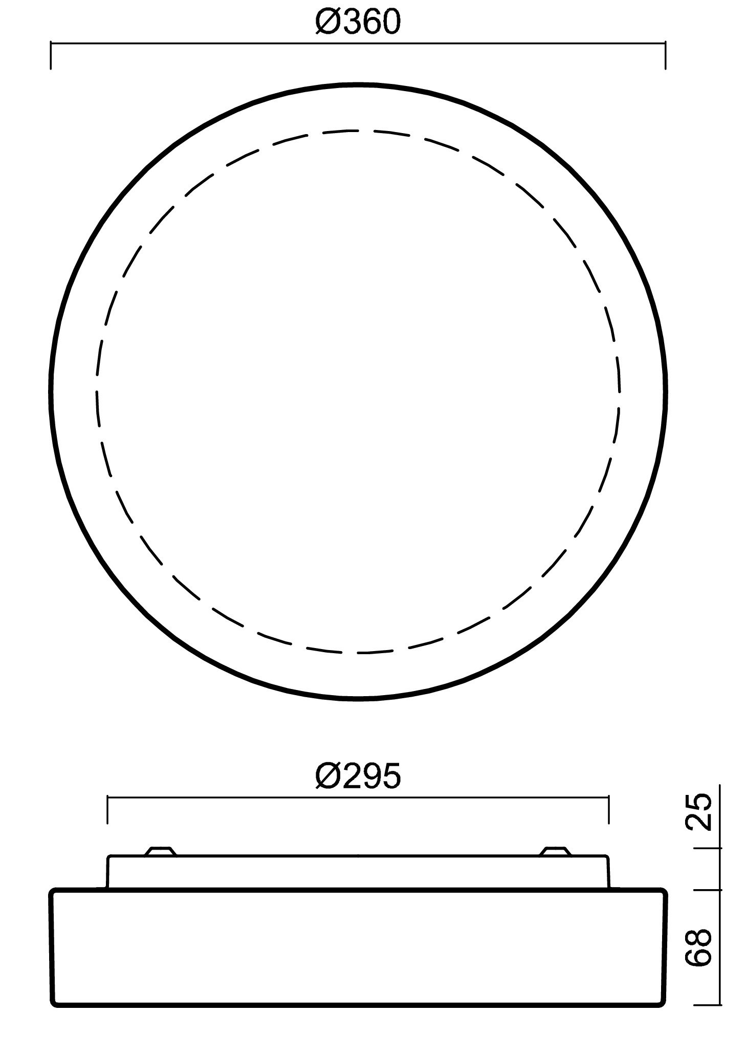 OS ELS68067 ELSA 3 stropní/nástěnné skleněné svítidlo bílá IP44 3000 K 19W LED HF - OSMONT (obrázek 4)