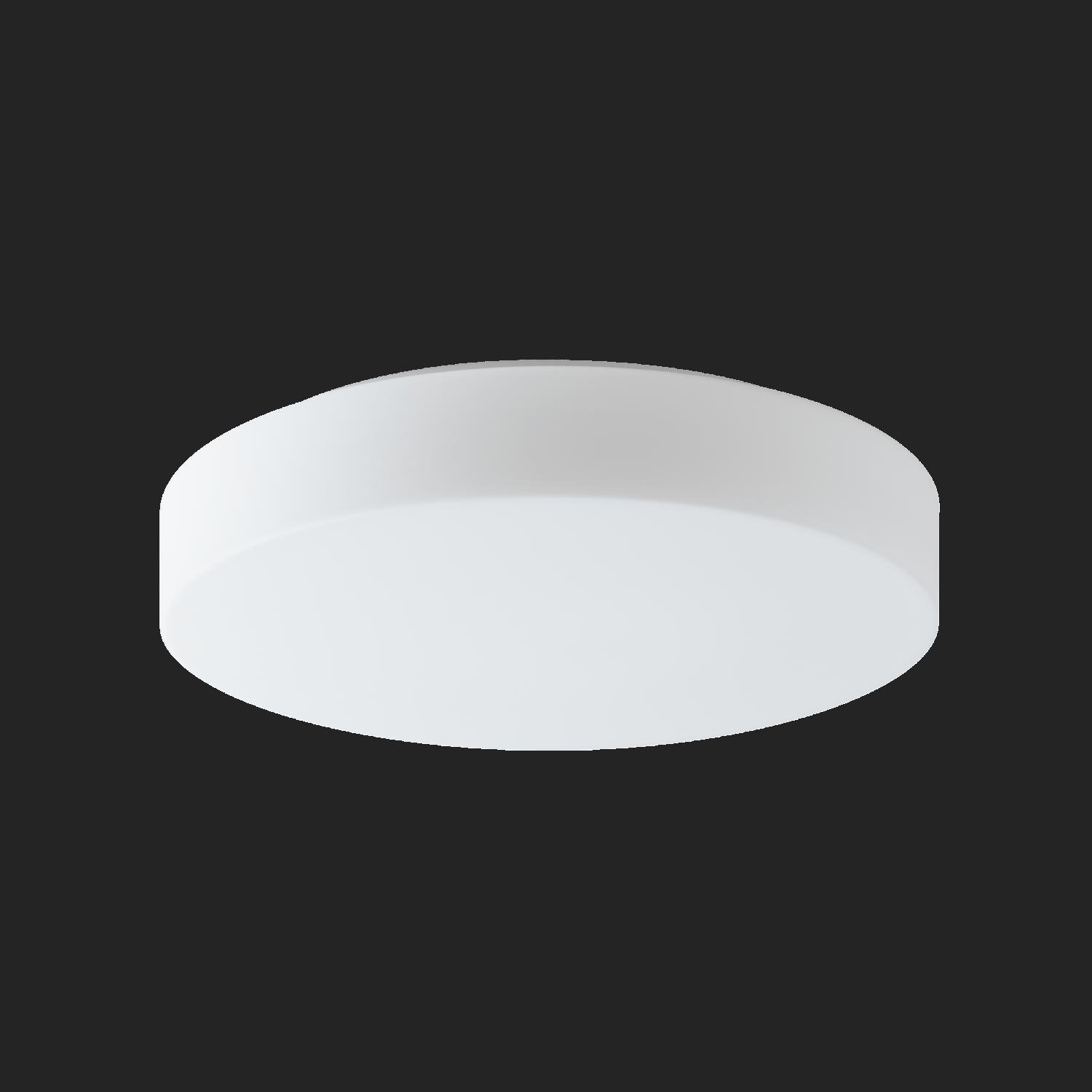 OS ELS68076 ELSA 4 stropní/nástěnné skleněné svítidlo bílá IP44 3000 K 19W LED nouzové kombinované 3 h (původní kód OS 68076) - OSMONT