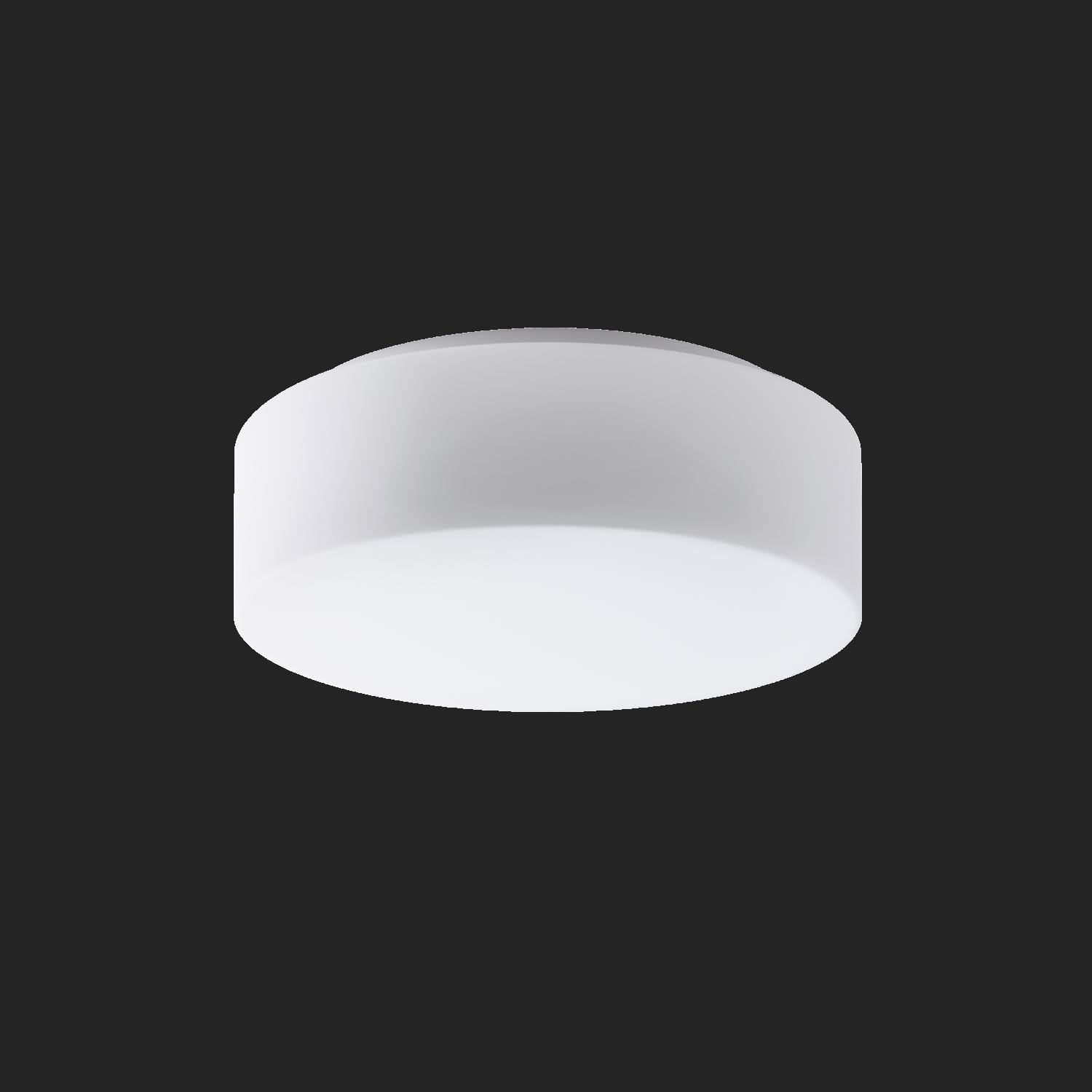 OS ERI67005 ERIS 2 stropní/nástěnné skleněné svítidlo bílá IP43 3000 K 14W LED HF nouzové kombinované 3 h (původní kód OS 67005) - OSMONT