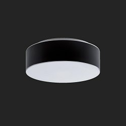 Obrázek pro produkt ERIS C2 stropní/nástěnné skleněné svítidlo bílá / bílo - černá IP43 3000 K 14W LED nouzové kombinované 3 h (původní kód OS 67019) - OSMONT