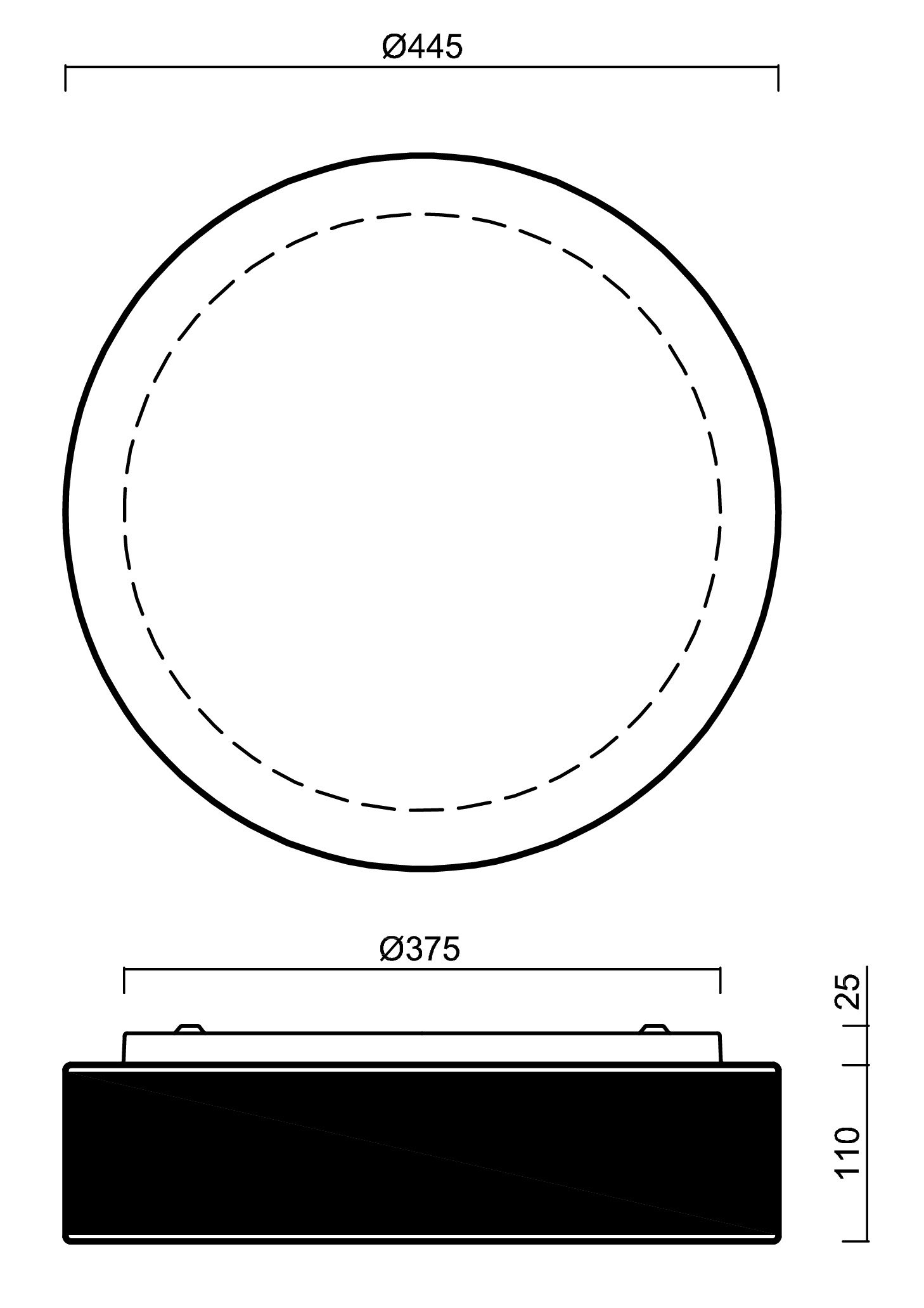 OS ERI67538 ERIS C3 stropní/nástěnné skleněné svítidlo bílá / černá IP43 4000 K 24W LED HF - OSMONT (obrázek 4)