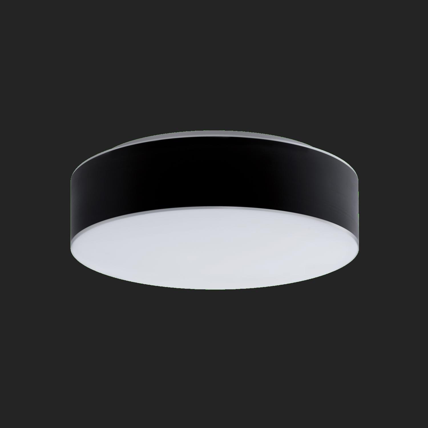 OS ERI67041 ERIS C3 stropní/nástěnné skleněné svítidlo bílá / bílo - černá IP43 3000 K 27W LED nouzové kombinované 3 h (původní kód OS 67041) - OSMONT