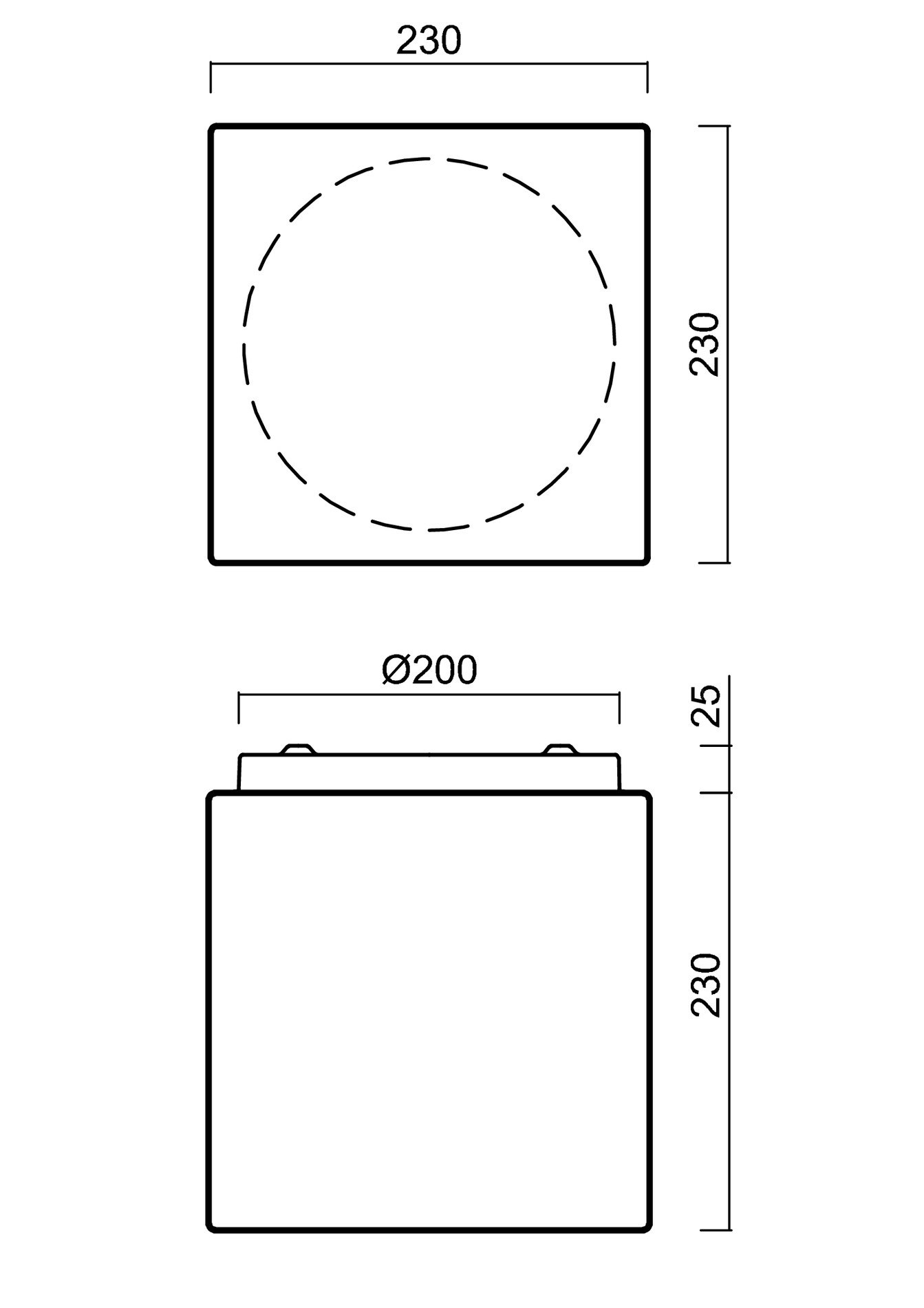 OS APU70415 APUS 4 stropní/nástěnné skleněné svítidlo bílá IP44 3000 K 20W LED - OSMONT (obrázek 4)