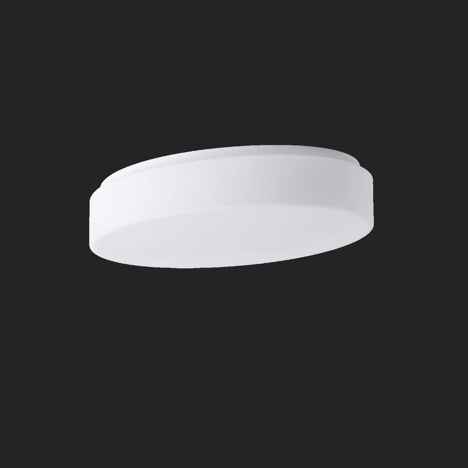 OS GEM48692 GEMINI 1 stropní/nástěnné skleněné svítidlo bílá IP43 4000 K 20W LED nouzové kombinované 3 h (původní kód OS 48692) - OSMONT