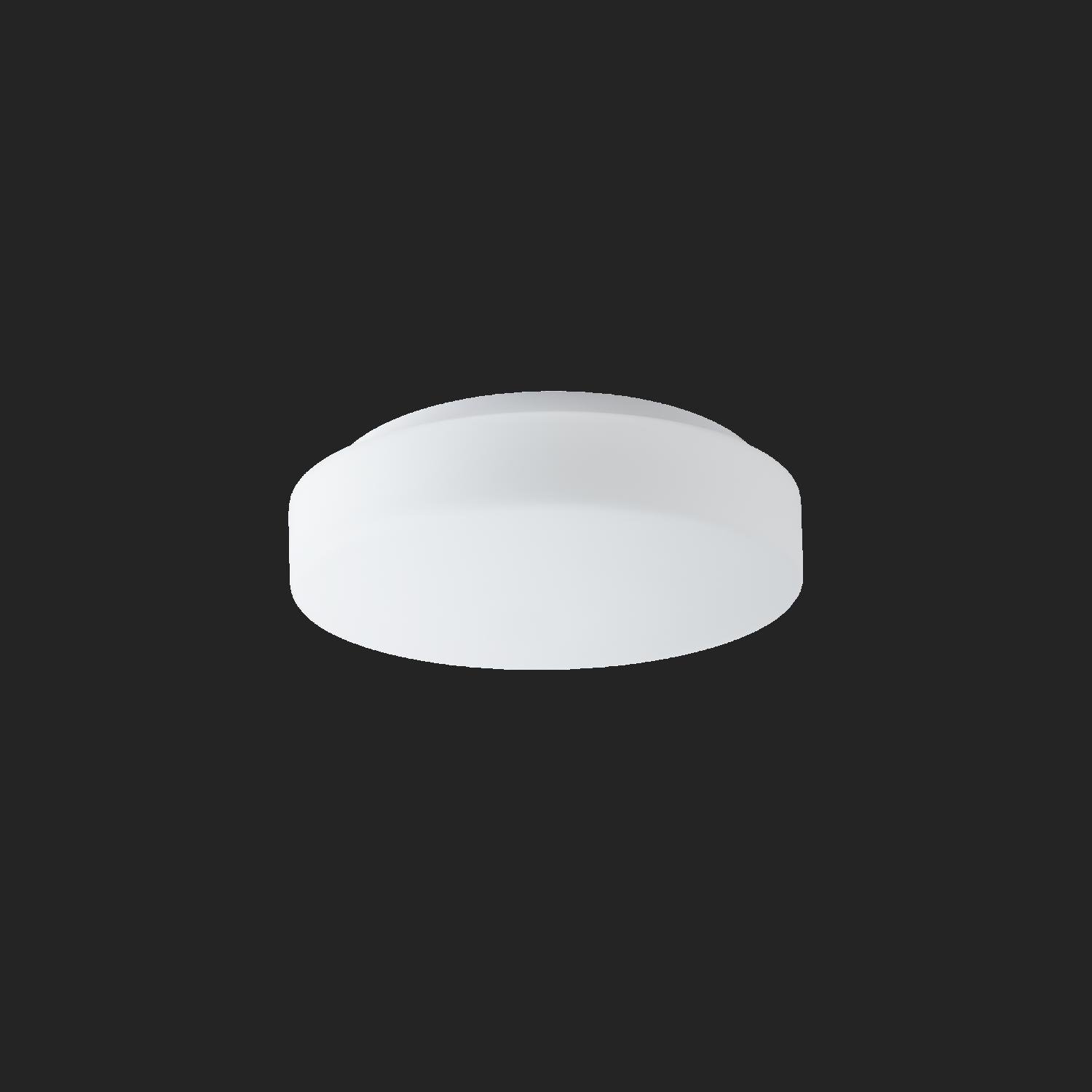 OS EDN71007 EDNA 2 stropní/nástěnné skleněné svítidlo bílá IP43 3000 K 11W LED nouzové kombinované 3 h (původní kód OS 71007) - OSMONT