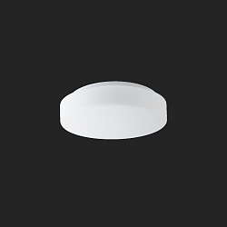 Obrázek pro produkt EDNA 2 stropní/nástěnné skleněné svítidlo bílá IP43 4000 K 15W LED nouzové kombinované 3 h (původní kód OS 59638) - OSMONT