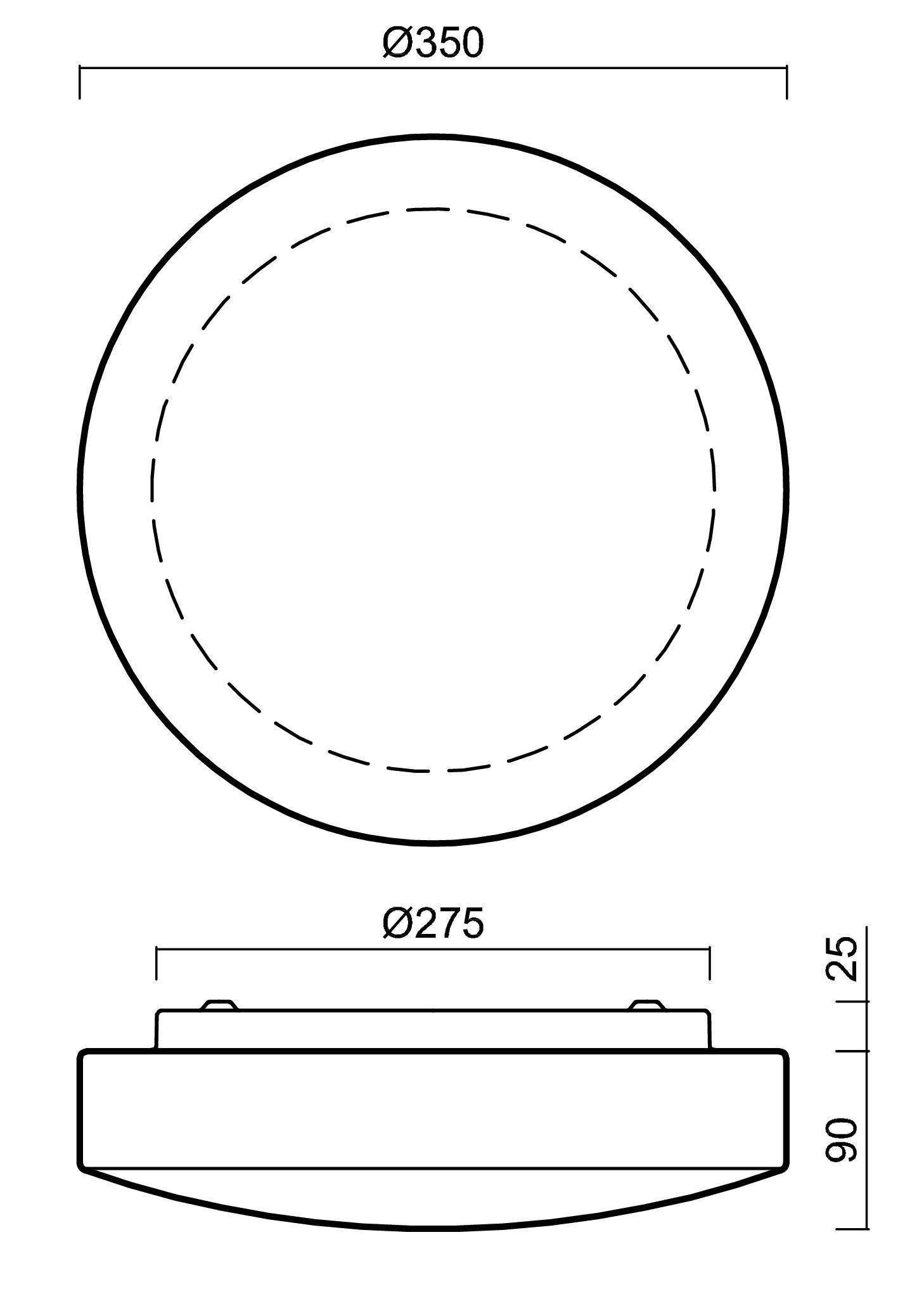OS EDN71289 EDNA 3 stropní/nástěnné skleněné svítidlo bílá IP43 3000/4000 K 13W LED DALI - OSMONT (obrázek 4)