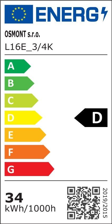 OS EDN71302 EDNA 5 stropní/nástěnné skleněné svítidlo bílá IP43 3000/4000 K 24W LED DALI - OSMONT (obrázek 7)