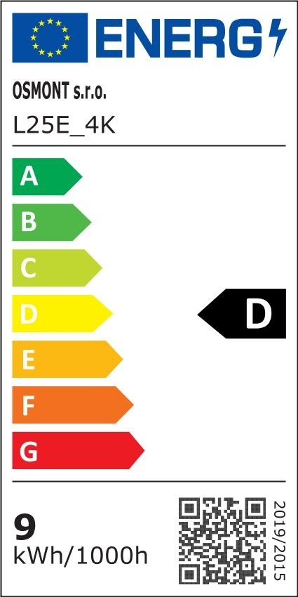 OS SYL51921 SYLVIA 1 X4 stropní/nástěnné skleněné svítidlo bílá IP44 4000 K 18W LED - OSMONT (obrázek 5)