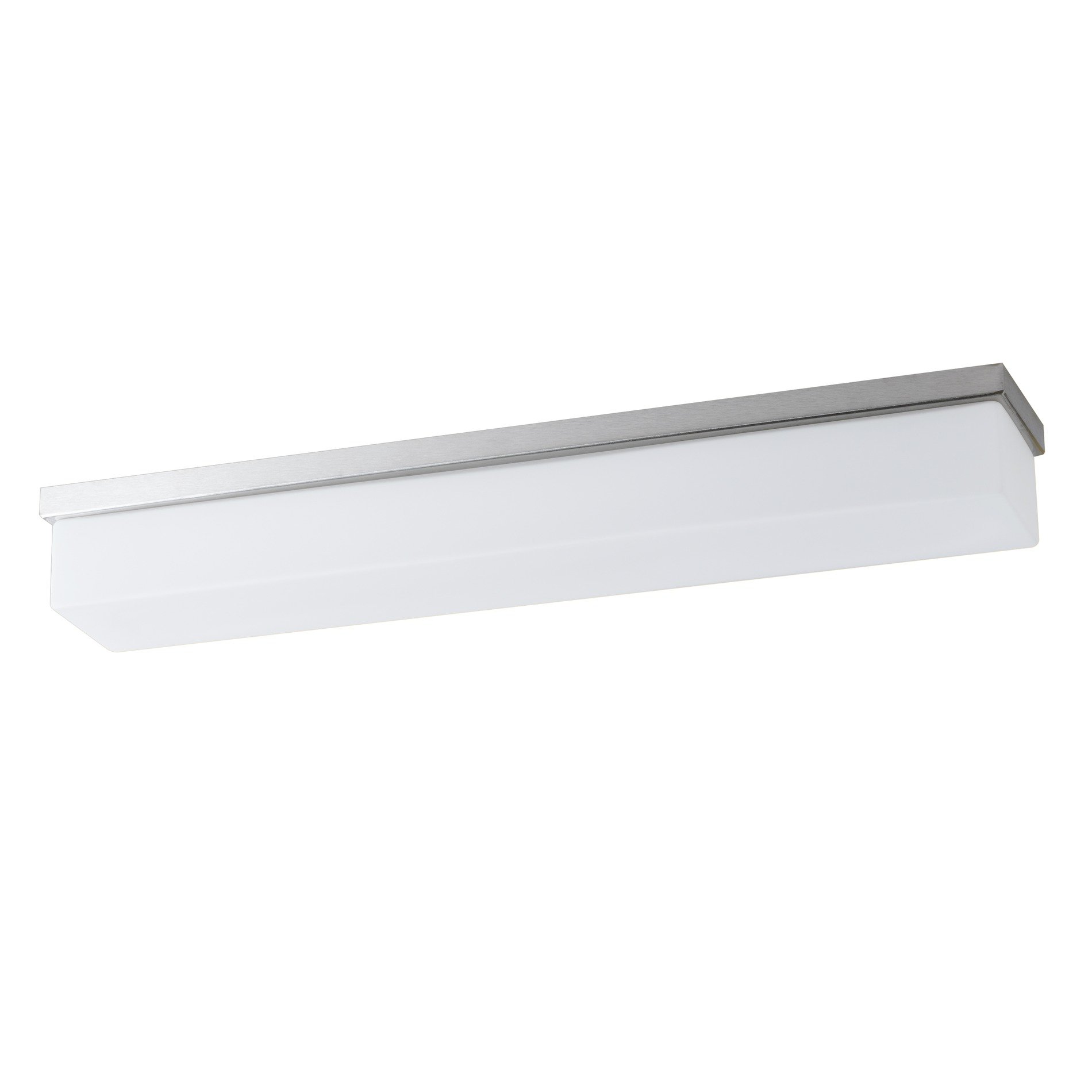 OS SYL51927 SYLVIA 2 X15 stropní/nástěnné skleněné svítidlo kartáčovaná nerez / bílá IP44 4000 K 18W LED - OSMONT