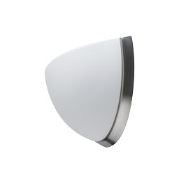 Obrázek pro produkt NELA DL2 nástěnné skleněné svítidlo kartáčovaná nerez / bílá IP43 4000 K 13W LED - OSMONT