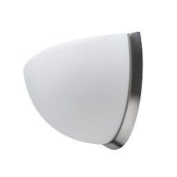 Obrázek pro produkt NELA DL3 nástěnné skleněné svítidlo kartáčovaná nerez / bílá IP43 3000 K 13W LED - OSMONT