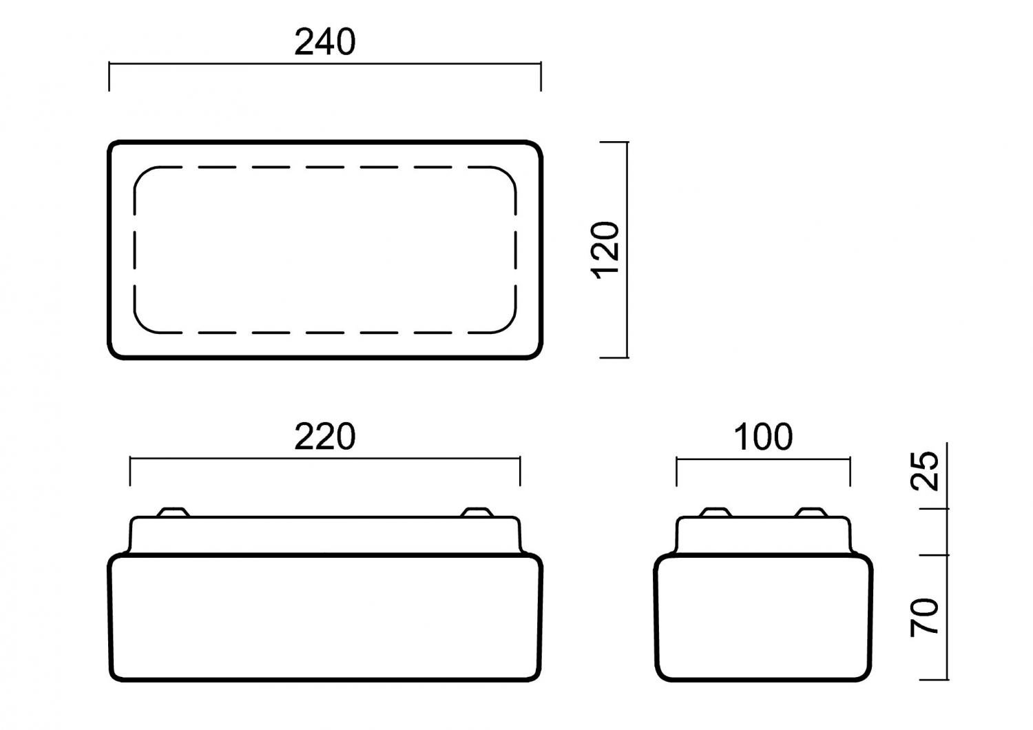 OS JEN58527 JENA 1 stropní/nástěnné skleněné svítidlo bílá IP43 4000 K 1W LED (původní kód OS 58527) - OSMONT (obrázek 4)