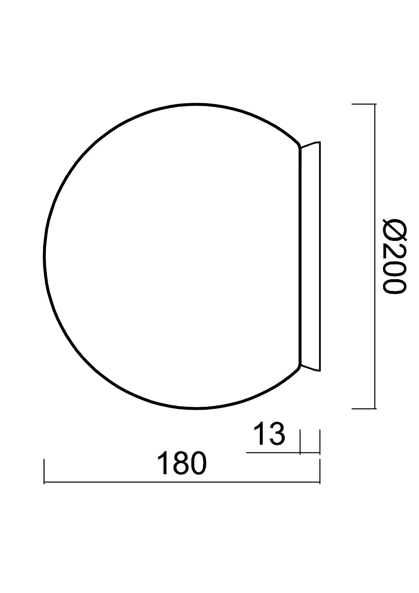 OS STY61223 STYX 1 stropní/nástěnné skleněné svítidlo chrom / bílá IP65 3000 K 8W LED - OSMONT (obrázek 3)