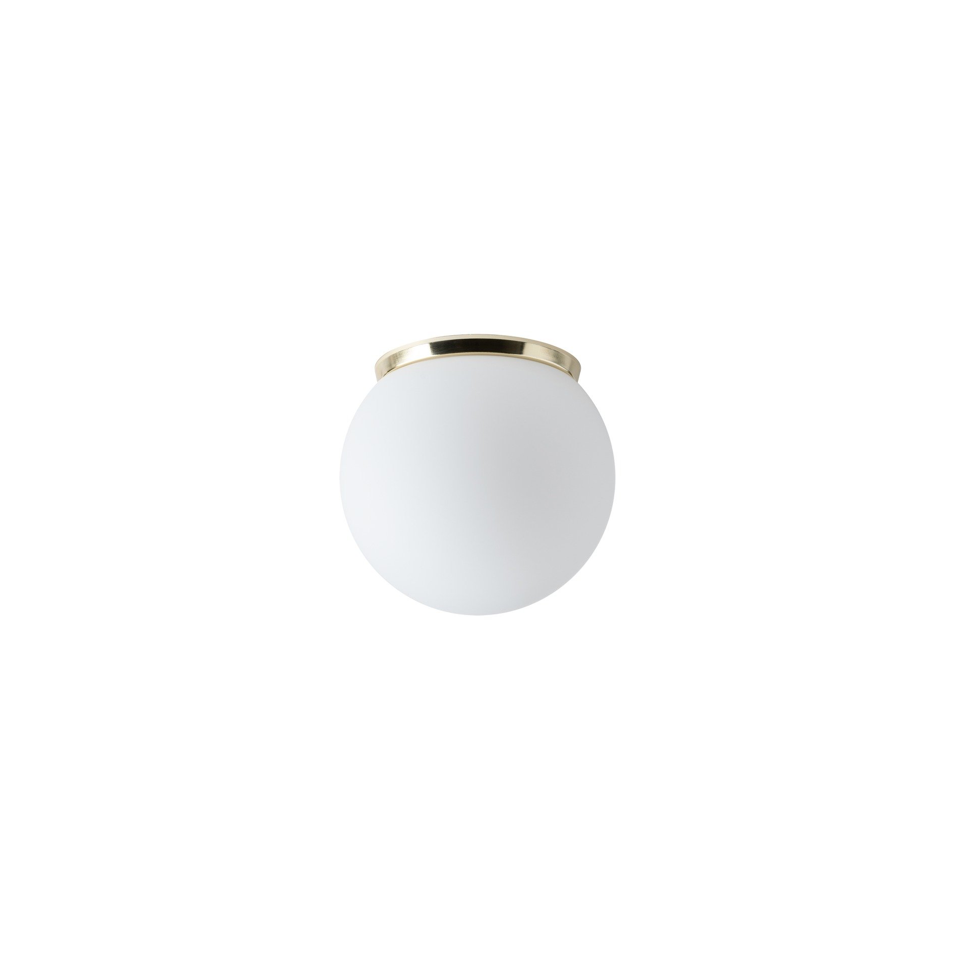 OS STY61224 STYX 1 stropní/nástěnné skleněné svítidlo mosaz / bílá IP65 3000 K 8W LED - OSMONT