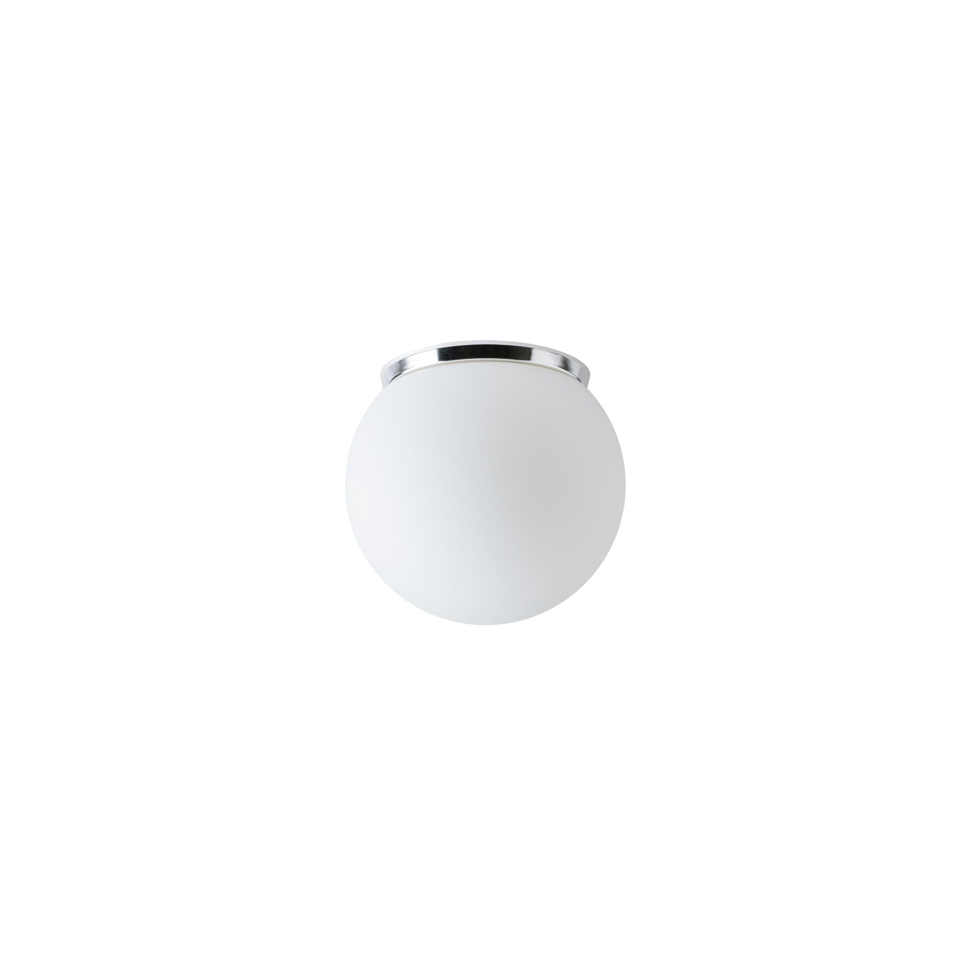 OS STY61723 STYX 1 stropní/nástěnné skleněné svítidlo chrom / bílá IP65 4000 K 8W LED - OSMONT